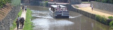 Photo of canal boat in Georgetown.